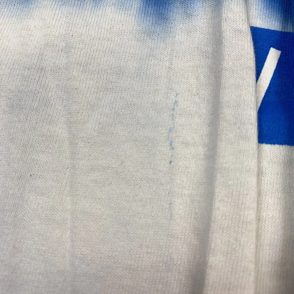 The Rolling Stones 2019 No Filter Tour Itinerary Tee -Tie Dye Blue & Red - L - Picture 6 of 7